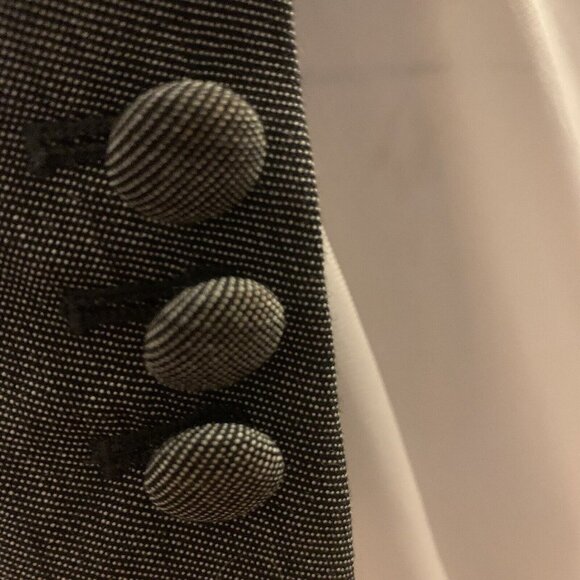 Anne Klein. Sz 2. Wool Blend Long Sleeve Tailored Blazer. Lined. Pockets. DB - Picture 6 of 8